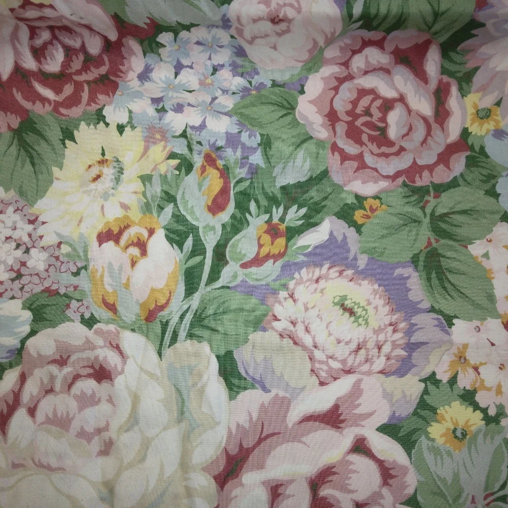 FABRIC Large Floral Light Upholstery fabric Jay Yang Designs, 5 yd